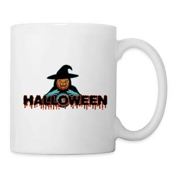 Kürbis Hexe Fluid Halloween - Tasse - Weiß - Rechts