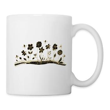 Fleur - Mug blanc - blanc - Droite