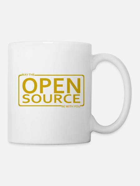 Que l’Open Source soit avec vous - Mug blanc - blanc