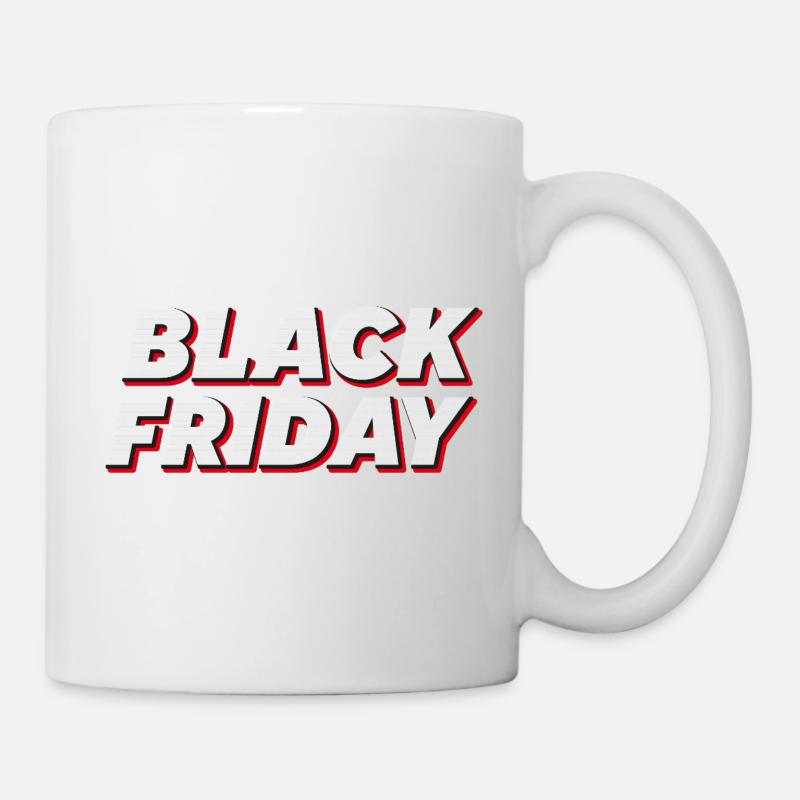 Texte en gras pour le Black Friday - Mug blanc - blanc