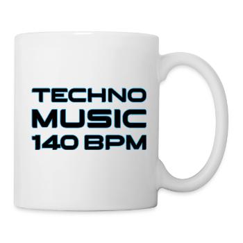 Techno Neon 140 BPM - Mug - white - Right