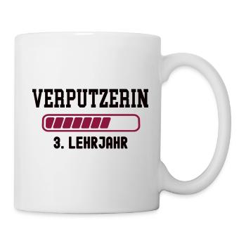 Apprentissage plâtrier 3ème année d’apprentissage apprentissage plâtrier - Mug blanc - blanc - Droite