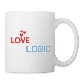 Love Greater Than Logic Design - Mug - white - Right