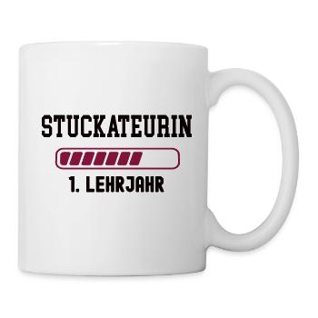 Apprenticeship plasterer 1st year apprenticeship trainee - Mug - white - Right