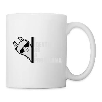 I Identify As A Probllama Cool Lama Problem Spruch - Mug - white - Right
