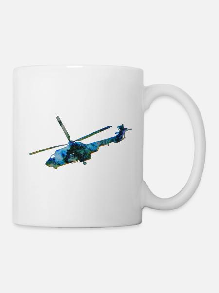 Helikopter Heli - Tasse - Weiß