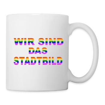 Nous sommes le paysage urbain - Mug blanc - blanc - Droite