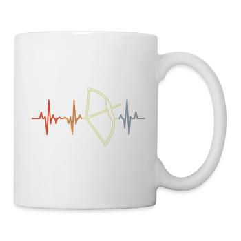 Bogenjagd Pulsschlag - Tasse - Weiß - Rechts