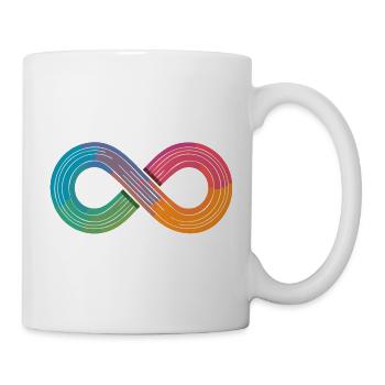 Unendlicher Regenbogen oder doch einfach nur Flow? - Tasse - Weiß - Rechts
