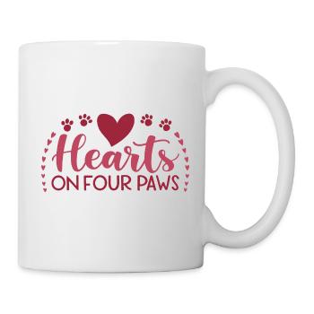 Cœur sur Quatre Pattes - Mug blanc - blanc - Droite