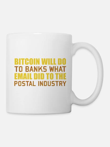 Bitcoin Postal Industry - Tasse - Weiß