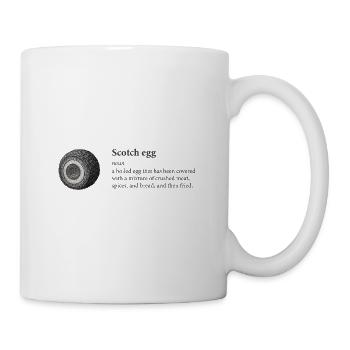 Scotch Egg Wörterbuch Kunst T-Shirt - Tasse - Weiß - Rechts