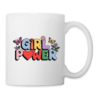 Girl Power Bloom Letters - Mug - white - Right