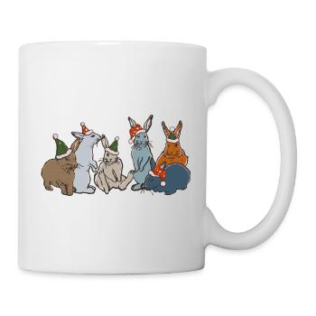 WEIHNACHTSHASEN - Tasse - Weiß - Rechts