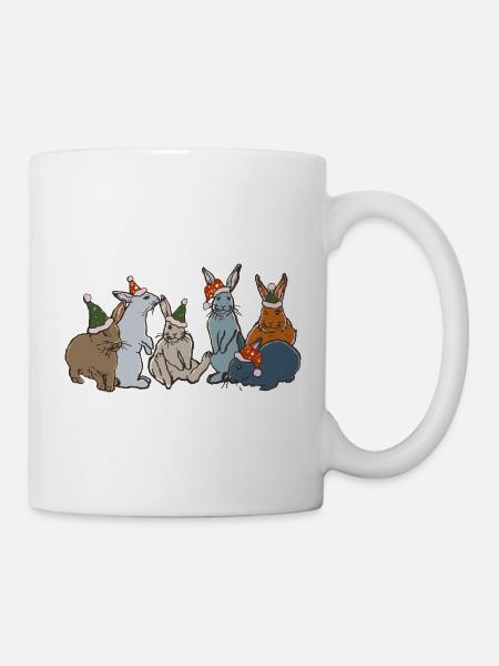 WEIHNACHTSHASEN - Tasse - Weiß