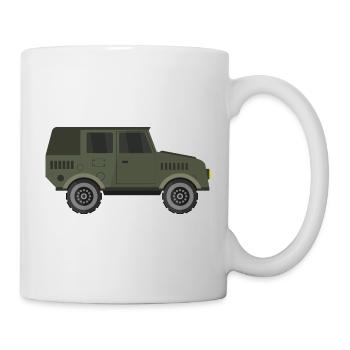 Jeep militaire - Mug blanc - blanc - Droite