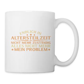 Partial retirement no longer responsible - early retirement - Mug - white - Right