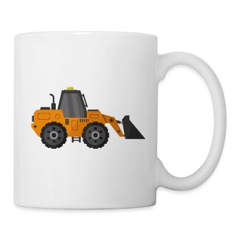 Bagger - Tasse - Weiß - Rechts