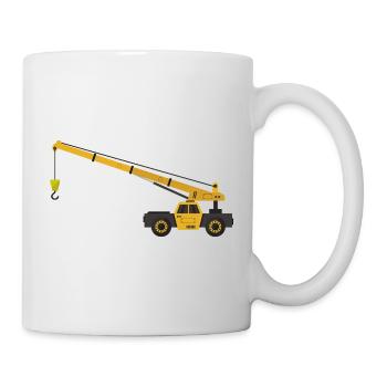 Kranich - Tasse - Weiß - Rechts