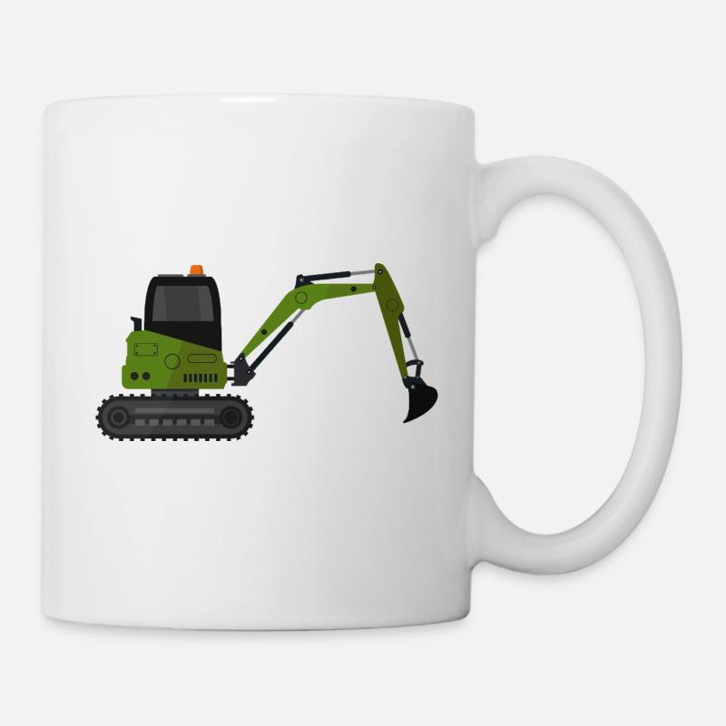 Bagger - Tasse - Weiß