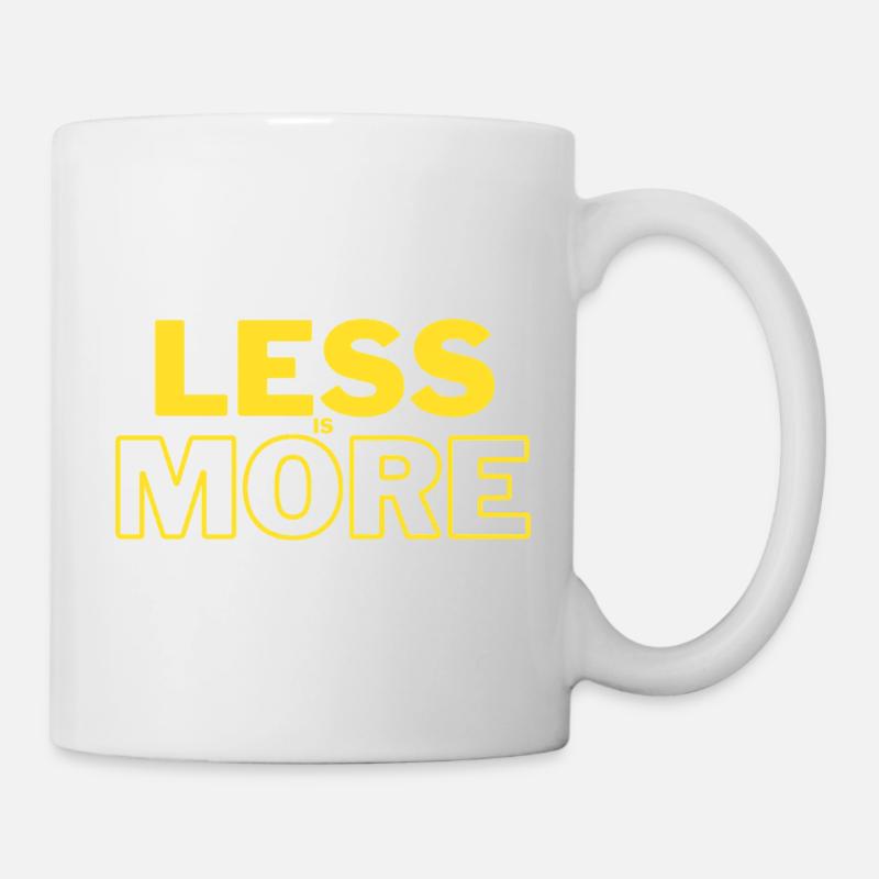 Moins, c’est plus - Mug blanc - blanc