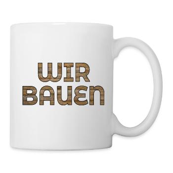 Briques pour construire des maisons - Nous construisons - Mug blanc - blanc - Droite
