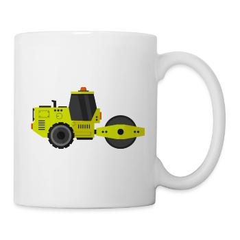 Rouleau compresseur - Mug blanc - blanc - Droite