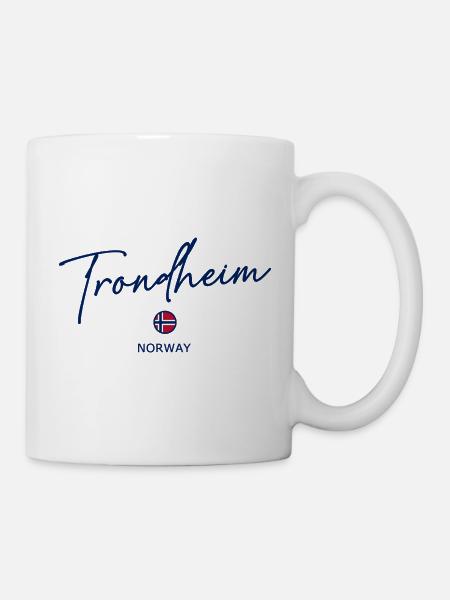 Trondheim - Norway Flag - Norge - Norwegen - Tasse - Weiß
