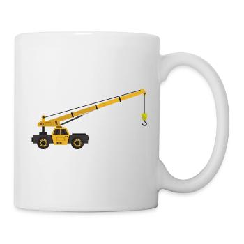 Camion-grue - Mug blanc - blanc - Droite