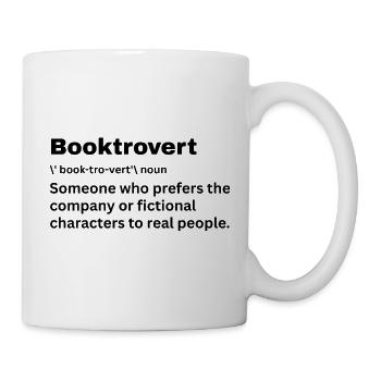 Book Lover Booktrovert Bookworm Bookish Introvert  - Mug - white - Right