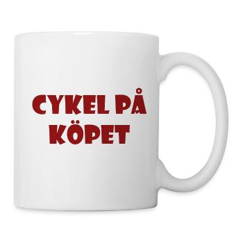Bicycle in the Bargain – Text Design - Mug - white - Right