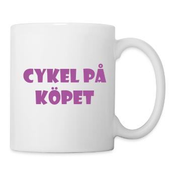Bicycle in the Bargain – Text Design - Mug - white - Right