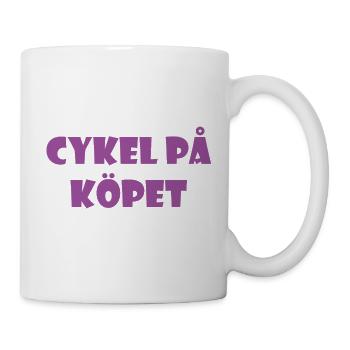 Bicycle in the Bargain – Text Design - Mug - white - Right