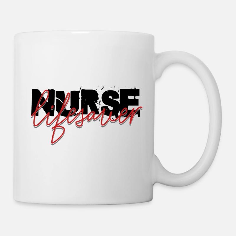Krankenschwester Lebensretter - Tasse - Weiß