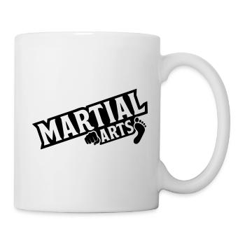 Martial Arts with Fist and Foot Icon - Mug - white - Right