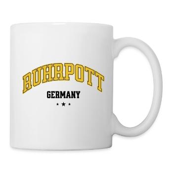 Ruhrpott Germany Lettering Ruhrgebiet Heimat - Mug - white - Right