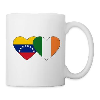 Venezuela Ireland Flag Heart - Mug - white - Right