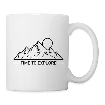 Mountains Outdoor Motif as Drawing - Mug - white - Right