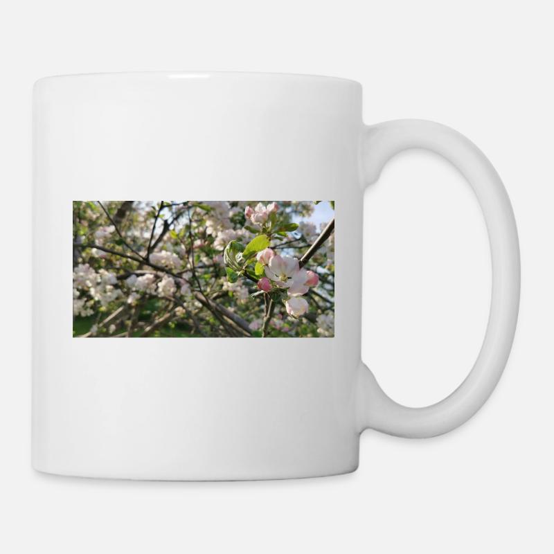 Branches de cerisier en fleurs Printemps - Mug blanc - blanc