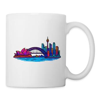 Skyline Sydney - Tasse - Weiß - Rechts