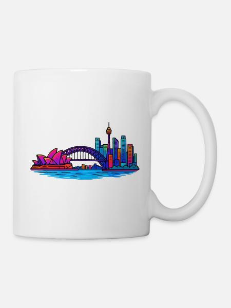Skyline Sydney - Tasse - Weiß