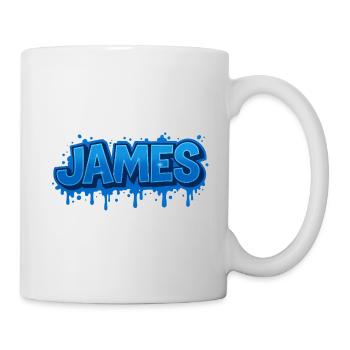 Graffiti JOHN Name Geschenk Ideal druckbar auf - Tasse - Weiß - Rechts