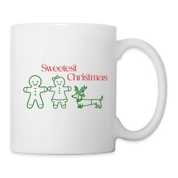 Noël – Amis en pain d’épices & teckel - Mug blanc - blanc - Droite