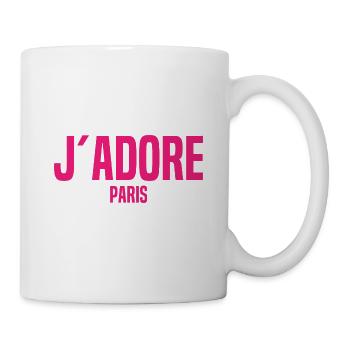 J’Adore Paris - J’aime Paris - France - Frankreich - Mug blanc - blanc - Droite