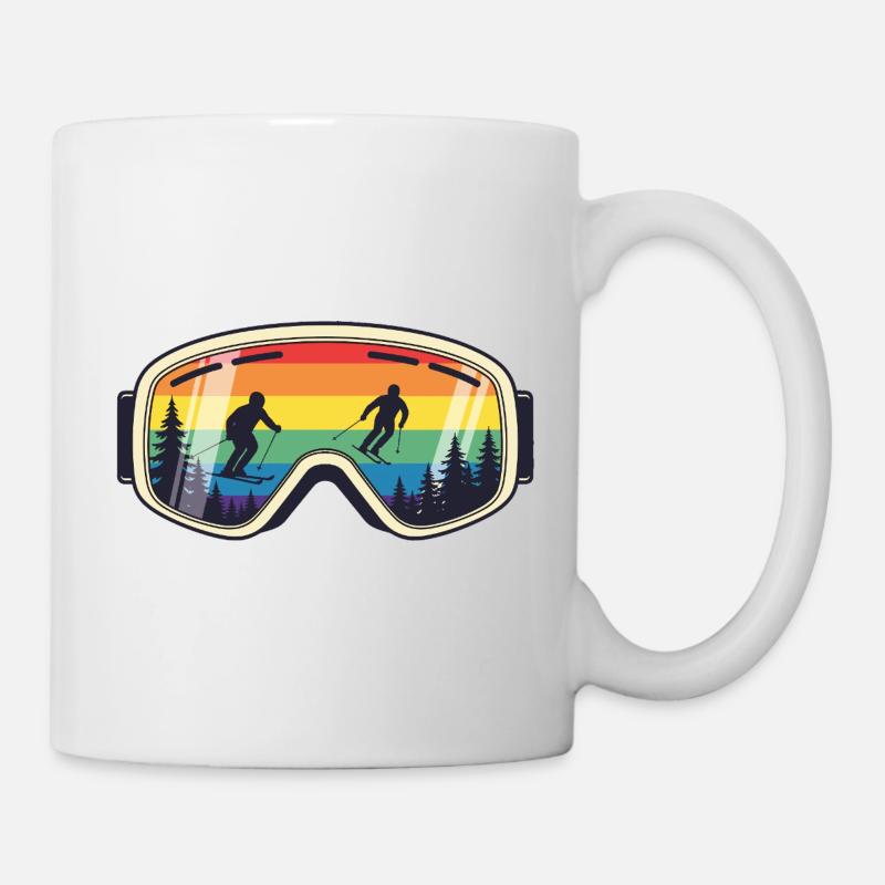 Ski Goggles Arc Ciel Mountain - Mug - white