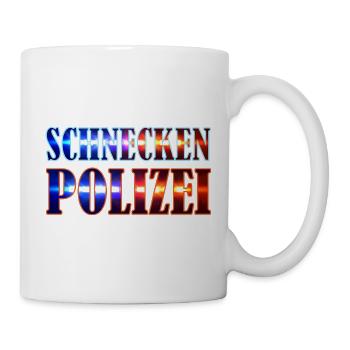 Schneckenpolizei Schnecken Nacktschnecken Gärtner - Tasse - Weiß - Rechts
