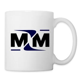 MYM Monogramm: Bold Swoosh Edition - Tasse - Weiß - Rechts