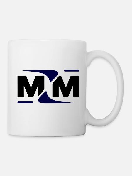 MYM Monogramm: Bold Swoosh Edition - Tasse - Weiß