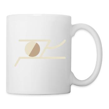 Abstract Symbol in Warm Earth Tones – Geometric - Mug - white - Right