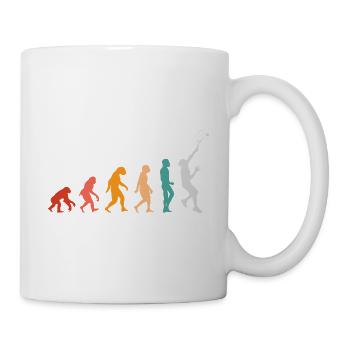Évolution du tennis - Mug blanc - blanc - Droite